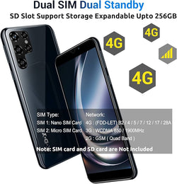 XGODY X60 2025 PHONE ANDROID CHEAP CELL PHONE UNLOCKED SMARTPHONE DUAL SIM QUAD CORE 16GB