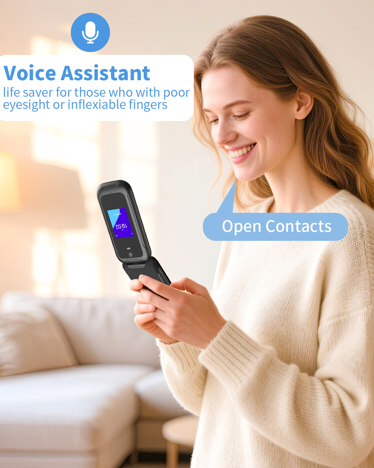ClearCall Flip senior flip phone