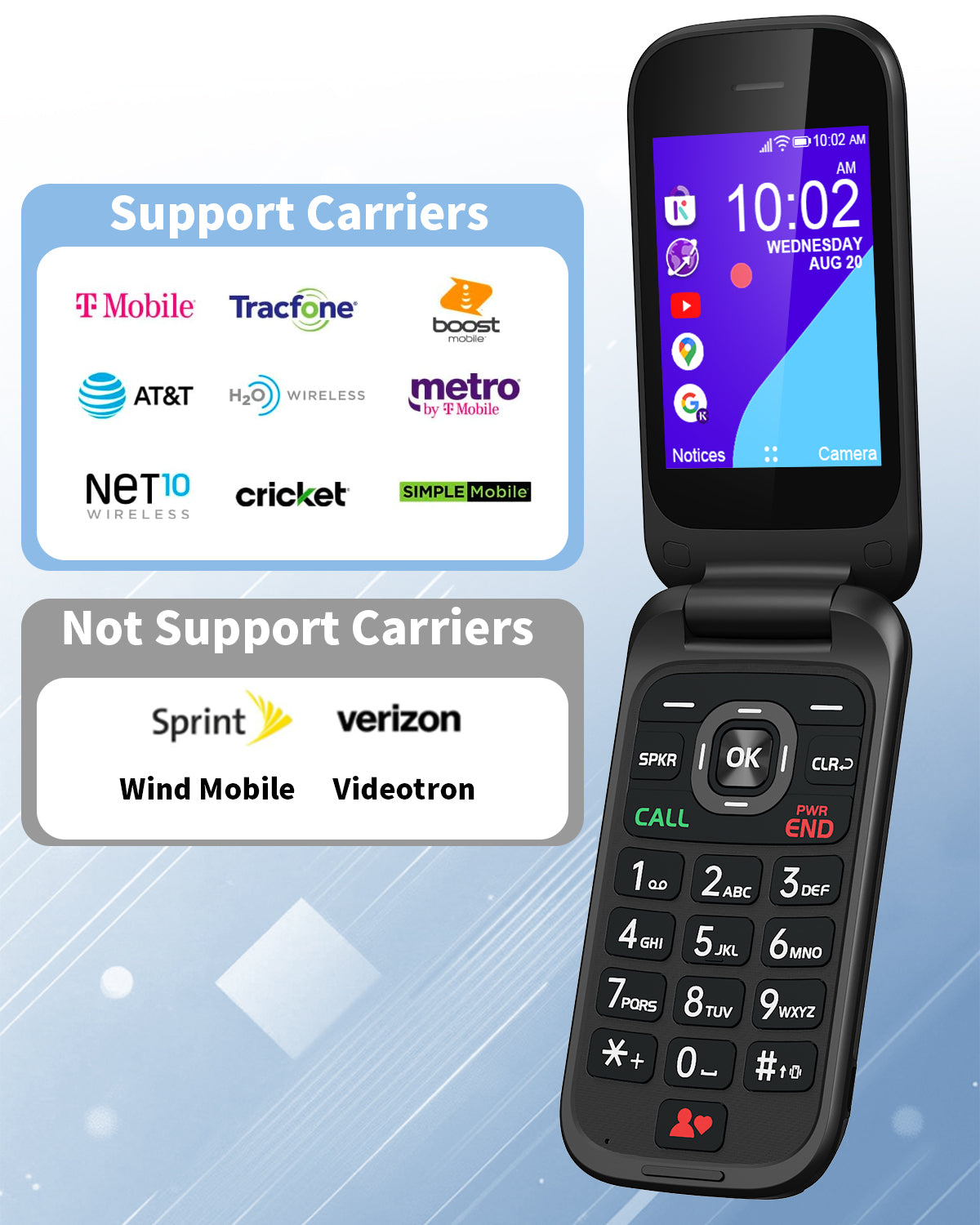 ClearCall Flip senior flip phone