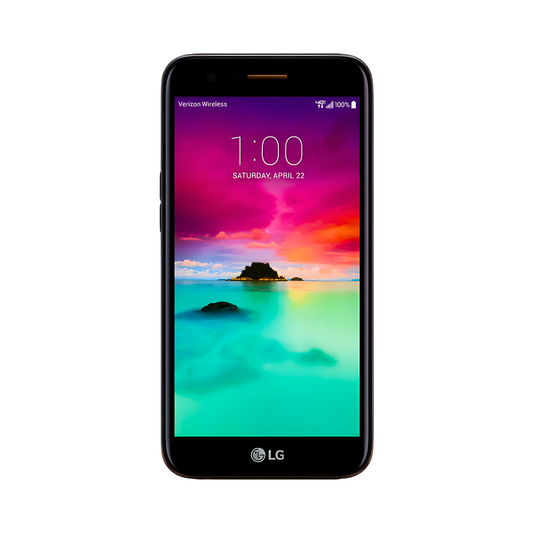 LG K20 V 16GB Verizon front view showing 5.3 inch HD display with Android home screen