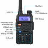 Baofeng UV-5R Two way Radio 5W VHF UHF FM Transceiver Ham Walkie Talkie