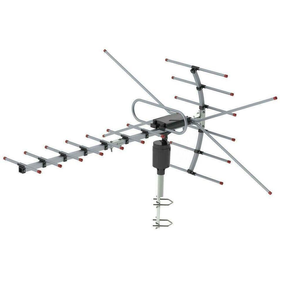 990 Miles HD 1080P Outdoor Amplified HDTV Digital TV Antenna Long Range VHF UHF - Beast Communications LLC