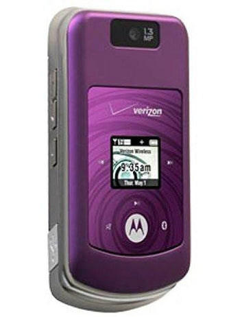 Verizon (CDMA) - Motorola MOTO W755 CDMA 3G Camera Cell Phone - Purple & Black
