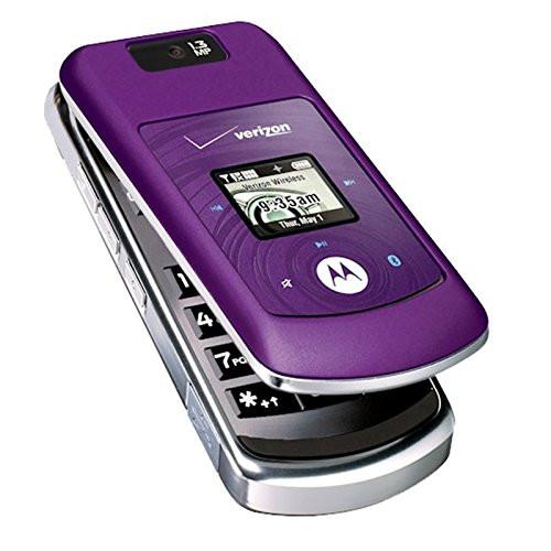 Verizon (CDMA) - Motorola MOTO W755 CDMA 3G Camera Cell Phone - Purple & Black - Beast Communications LLC