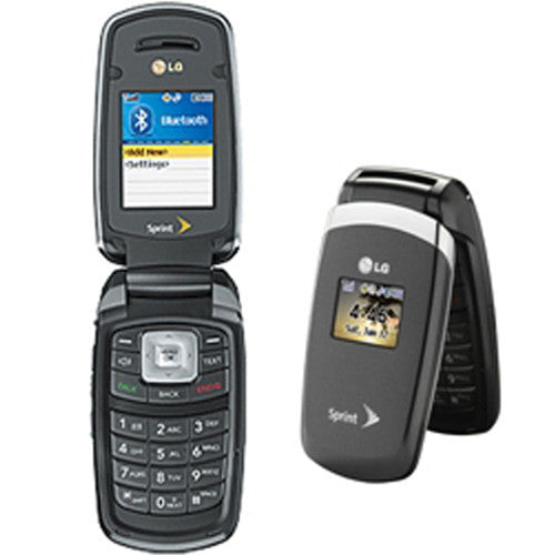 LG LX160 Sprint Bluetooth Speakerphone Silver Gray Basic Flip Good - Beast Communications LLC