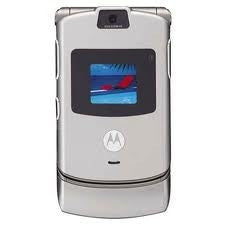 Motorola MotoRazr V3 AT&T Cell Phone Flip Camera Silver - Beast Communications LLC