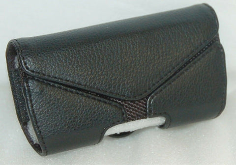 NEW Universal 3x2x1" Fit BLACK LEATHER Magnetic Cell Phone Pouch Case holster