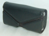 NEW Universal 3x2x1" Fit BLACK LEATHER Magnetic Cell Phone Pouch Case holster