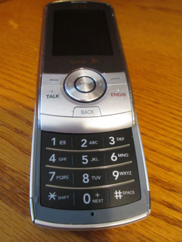 LG LX370  Sprint  2.0 Camera GPS Bluetooth Speakerphone Slider Silver Good