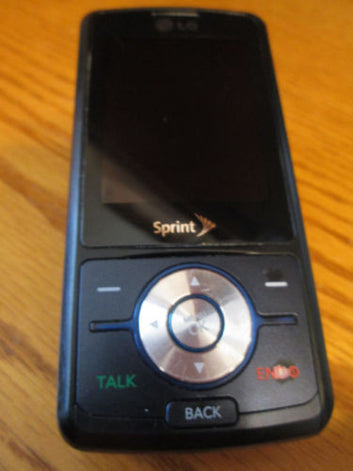 LG LX290  Sprint Camera Bluetooth Speakerphone Slider Black Very Good