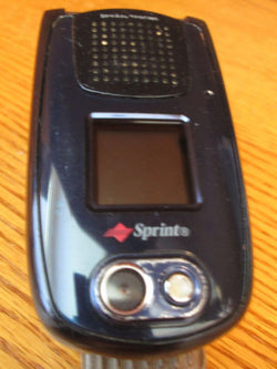 Sanyo PM 8200 Sprint  Camera  Speakerphone Blue Very Good Plus - Beast Communications LLC