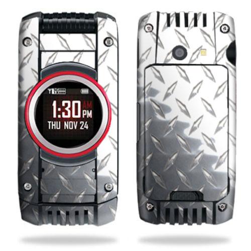 Skin Decal Wrap for Casio G'zOne Ravine 2 C781 B GzOne Diamond Plate - Beast Communications LLC
