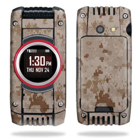 Skin Decal Wrap for Casio G'zOne Ravine 2 C781 B GzOne Desert Camo - Beast Communications LLC