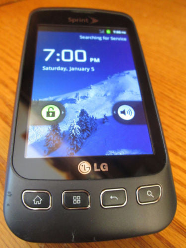 LG LS670 Optimus S Sprint  Camera Bluetooth Touch WiFi Gray Near Mint